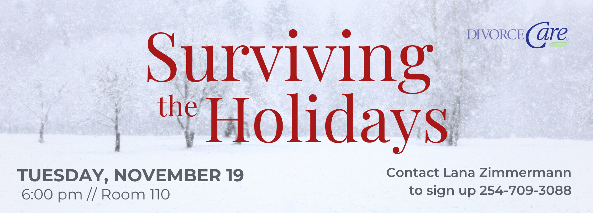 Divorce Care Surviving the Holidays 2024 short Slide