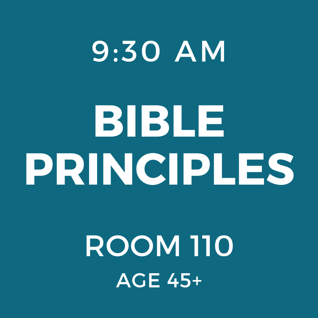 BIBLE PRINCIPLES